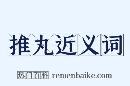 推丸近义词是什么意思的图片
